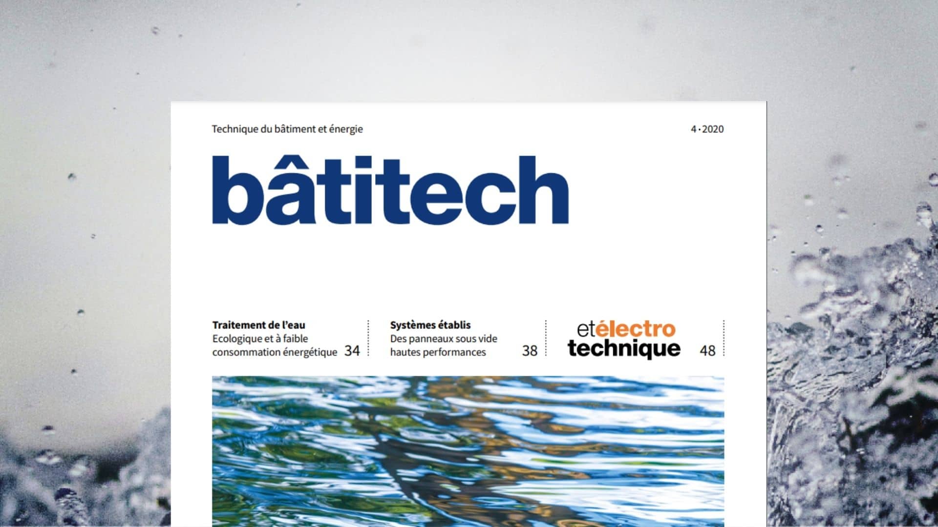 Traitement durable de l'eau par AQUA4D - Bâtitech Magazine