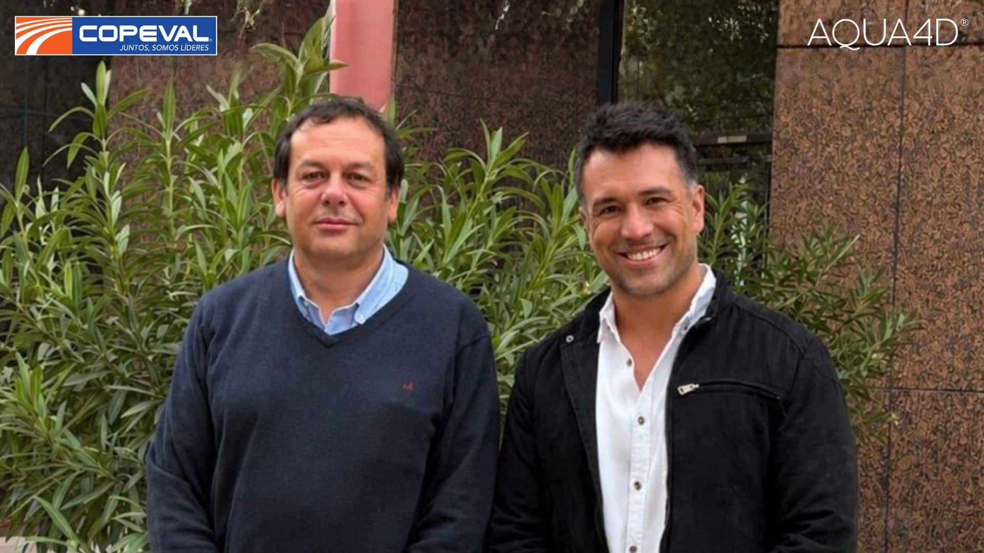 photo showing a new partnership between copeval and aqua4d in chile